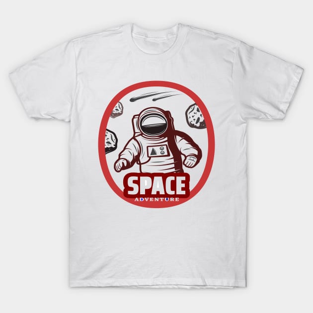 astronaunt T-Shirt by Vine Time T shirts